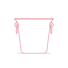 Objects Drinkware Accessories Ikea Soldrankt Wine Cooler Sketch Style Svg Vector, Free Vectors File